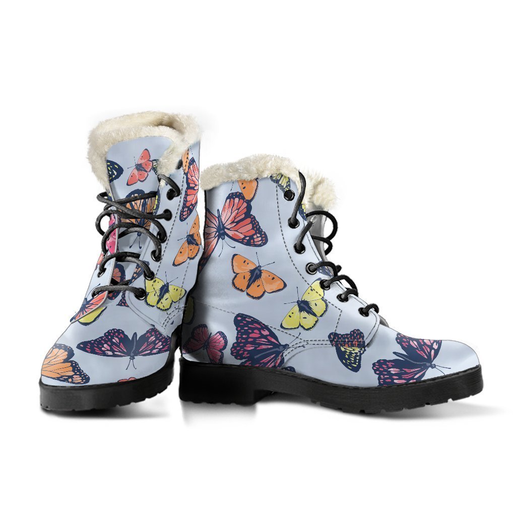 Groovy Faux Fur Leather Boots for the Flower Child in You - 3