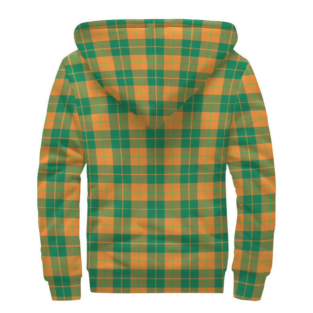 Stewart Plaid Print Sherpa Lined Zip Up Hoodie: A Hippie's Dream - 2