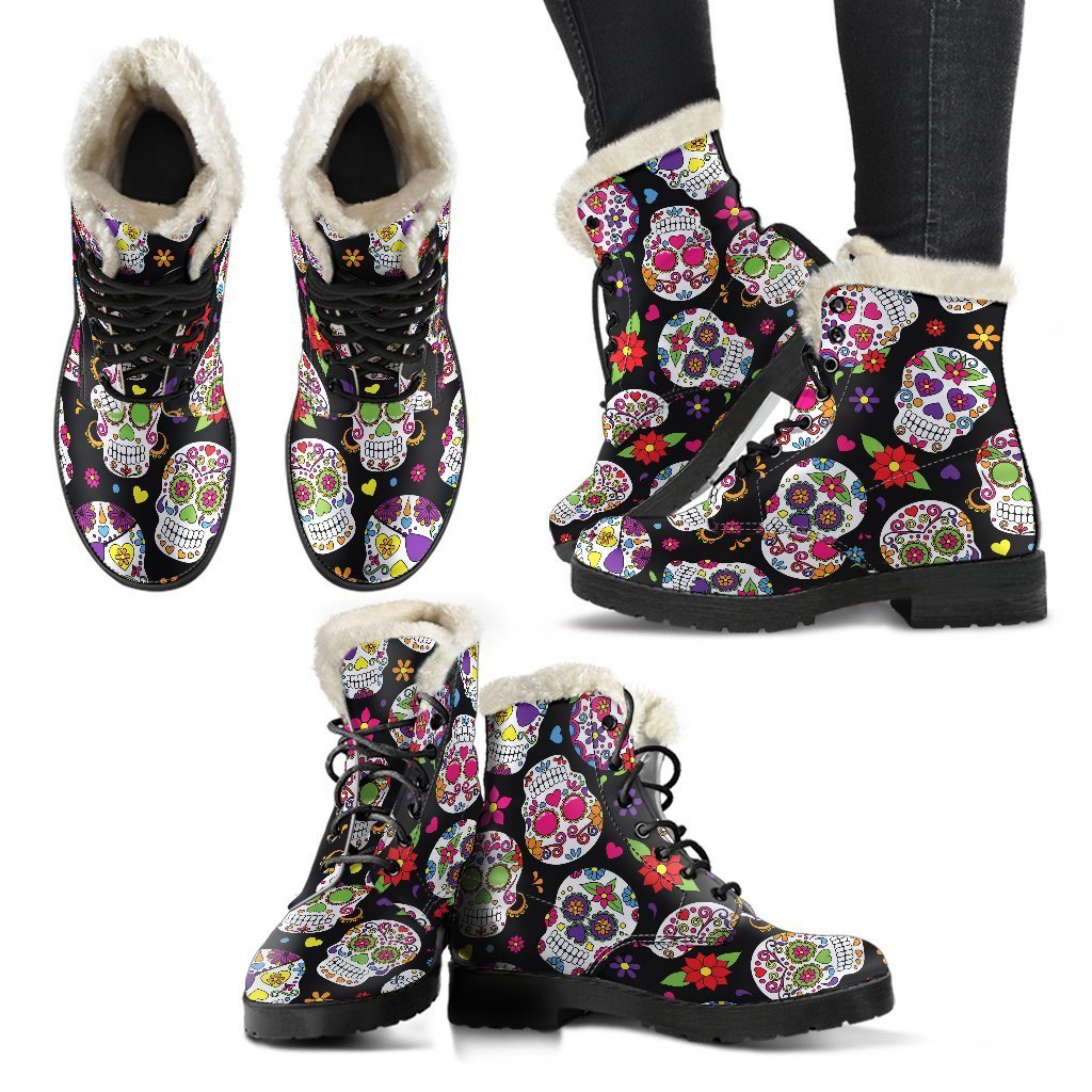 Stay Groovy in These Faux Fur Leather Hippie Boots! - 2