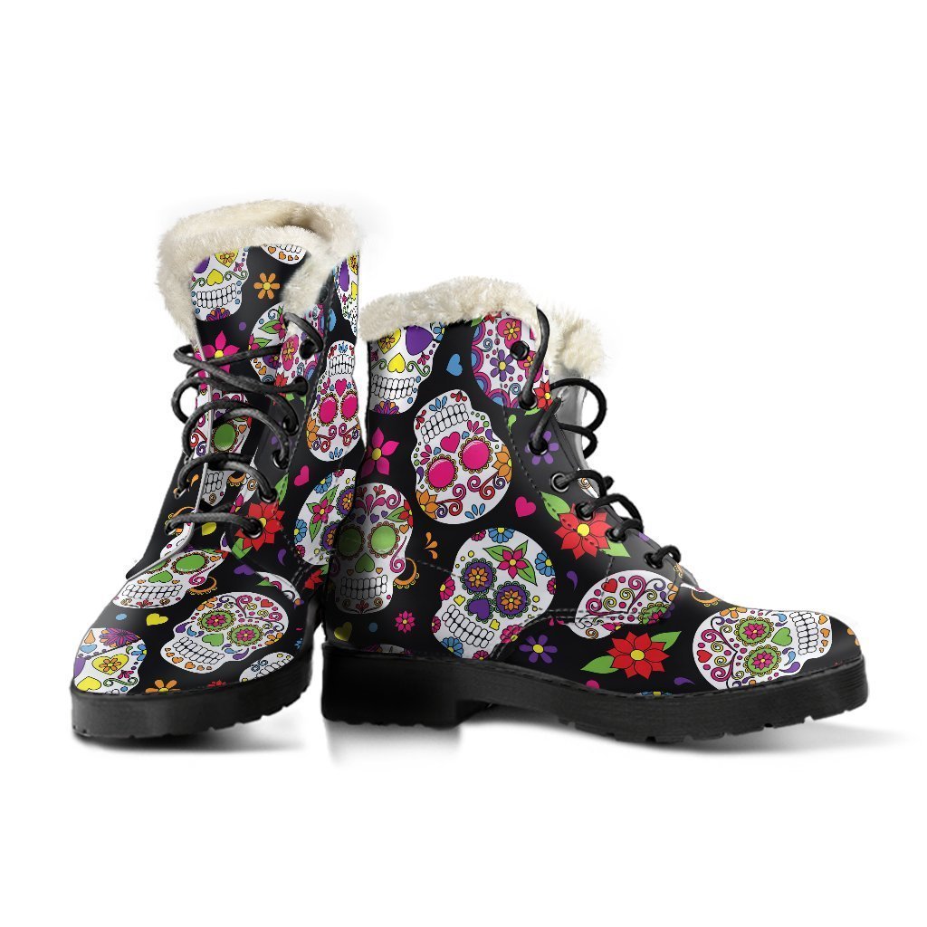 Stay Groovy in These Faux Fur Leather Hippie Boots! - 3