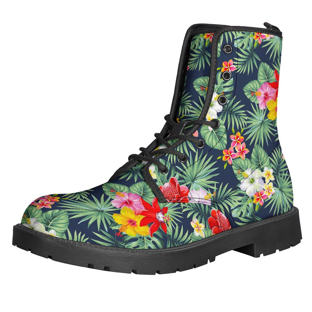 Boho Bliss: Summer Tropical Leather Lightweight Boots for Hippies - 1