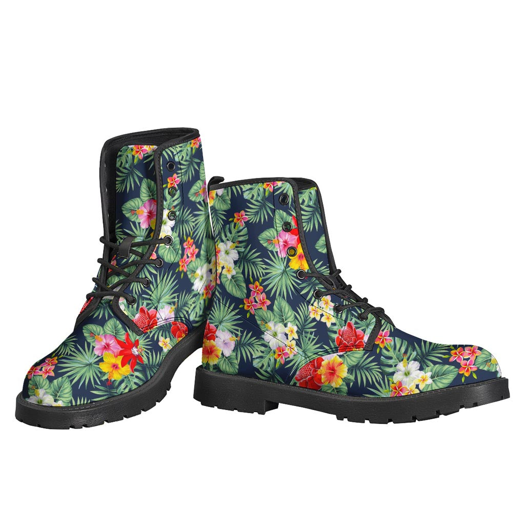 Boho Bliss: Summer Tropical Leather Lightweight Boots for Hippies - 3