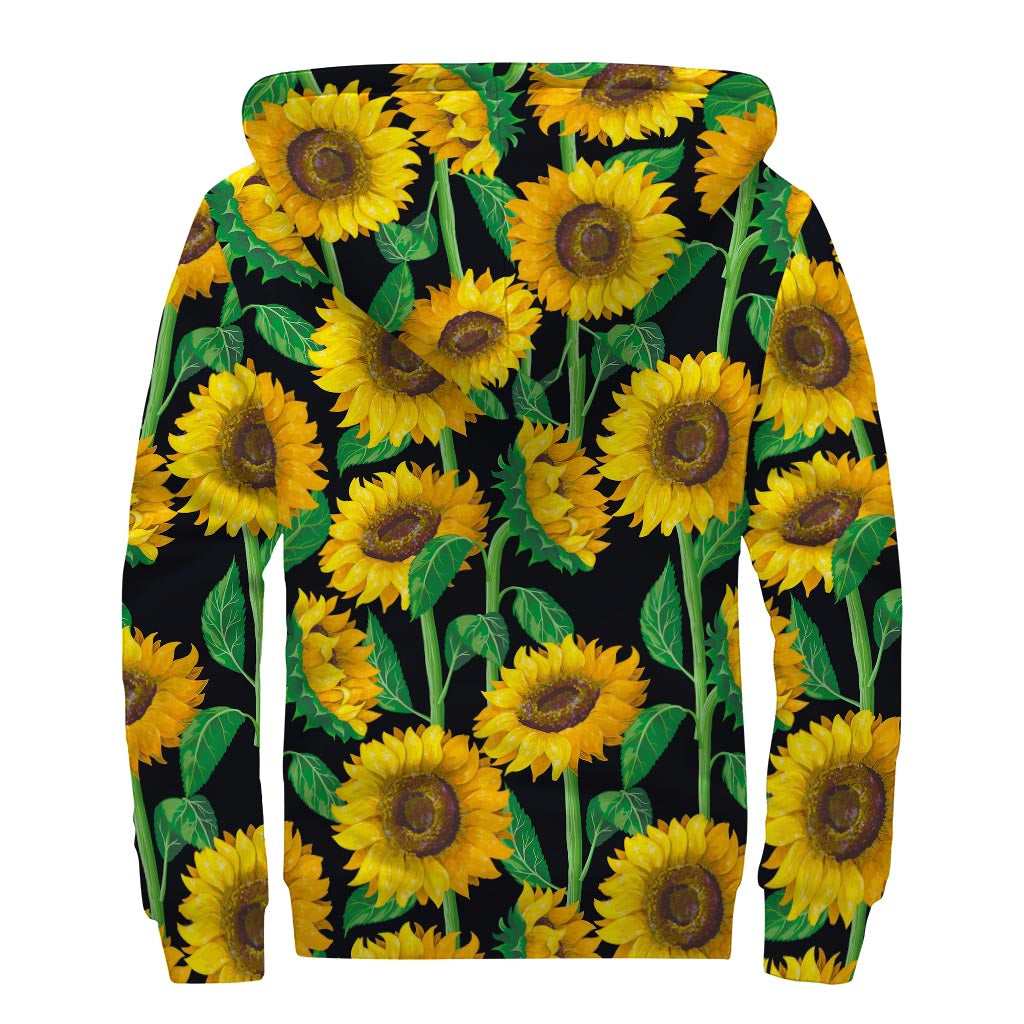 Sunflower Dreamin' Sherpa Lined Zip Up Hoodie - 2