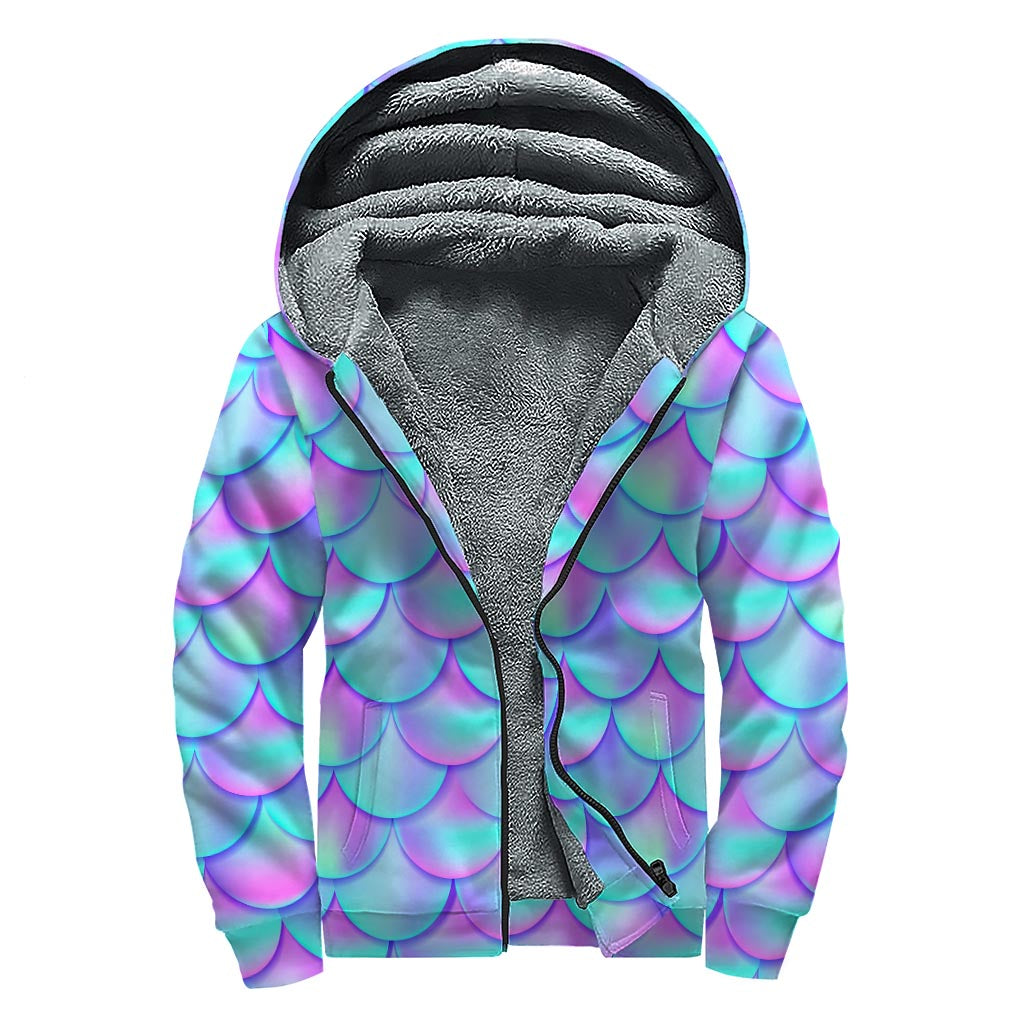 Mermaid Scales Magical Sherpa Hoodie - 1