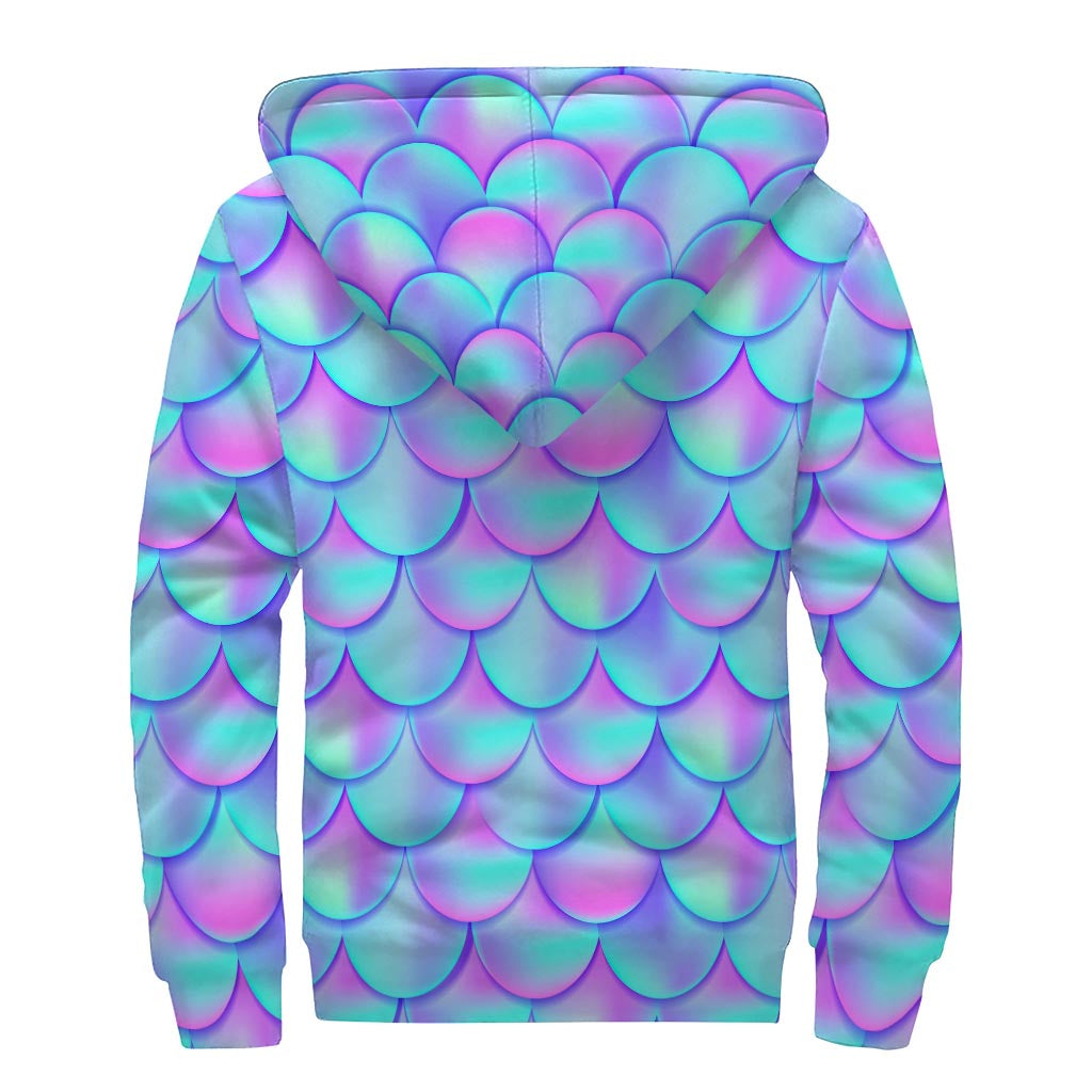 Mermaid Scales Magical Sherpa Hoodie - 2