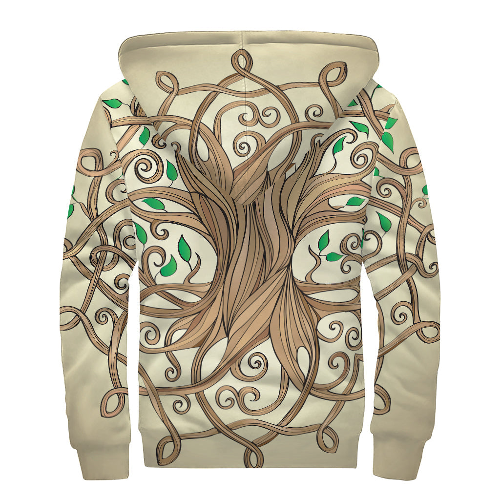 Tree of Life Celtic Sherpa Hoodie: Embrace Your Inner Hippie - 2