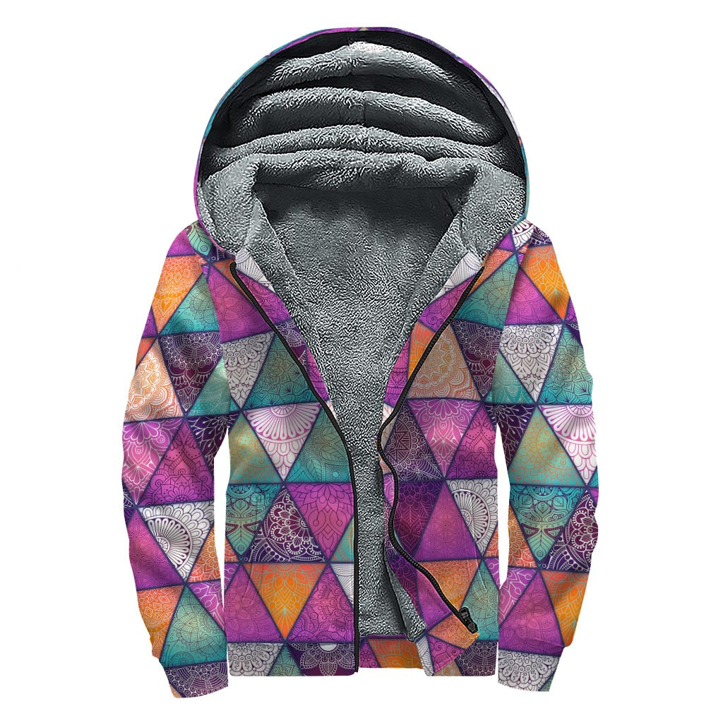 Bohemian Bliss Sherpa Lined Zip Up Hoodie - 1