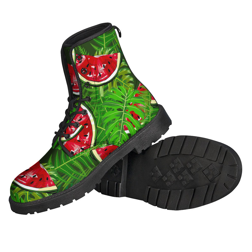 Get Groovy with Tropical Leaf and Watermelon Leather Boots for the Hippie Soul - 2