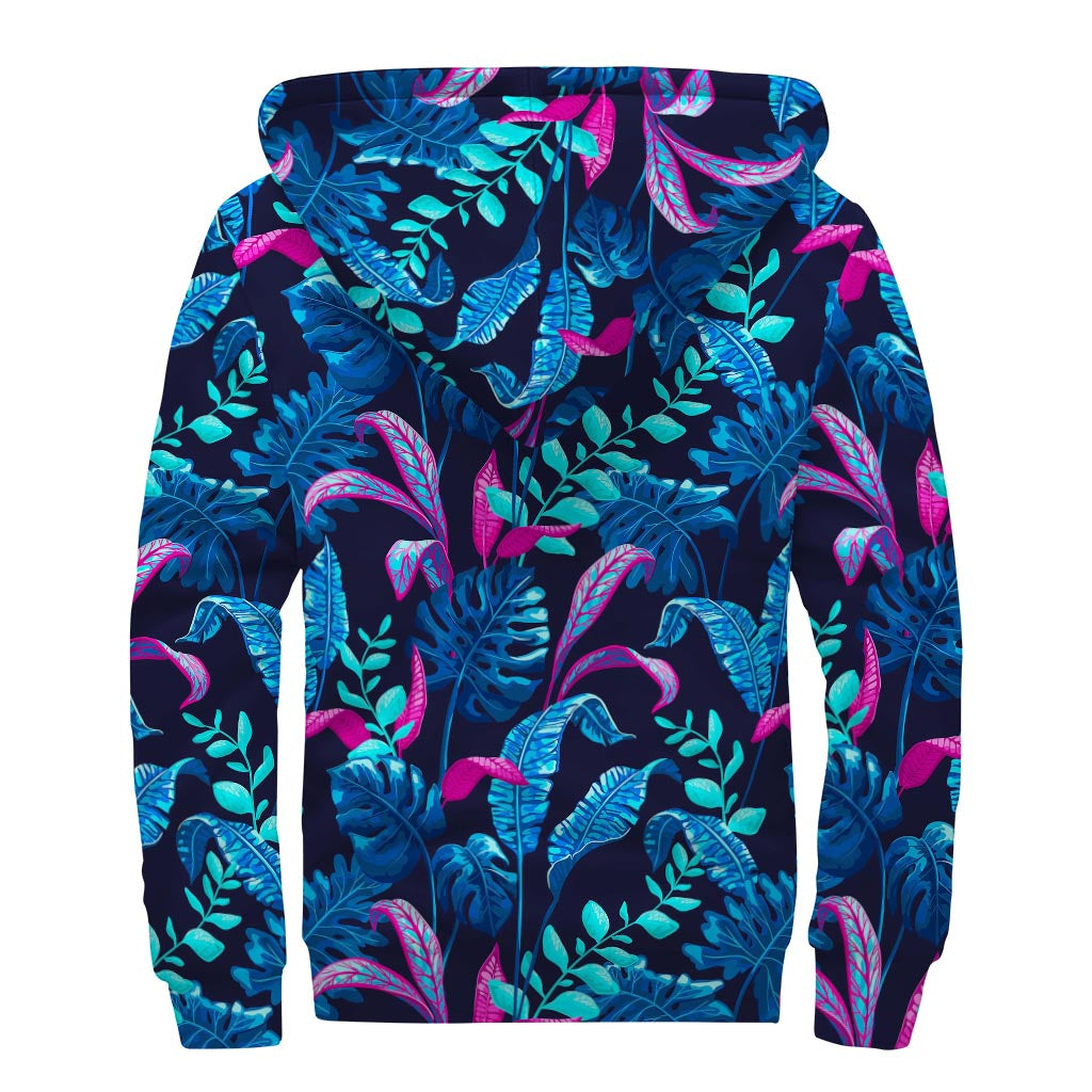 Turquoise Hawaii Tropical Sherpa: Embrace Your Inner Hippie in Style - 2