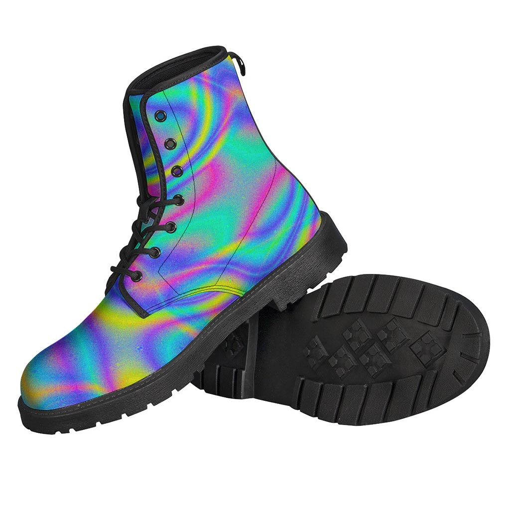 Trippy Turquoise Leather Boots for Free Spirited Hippies - 2