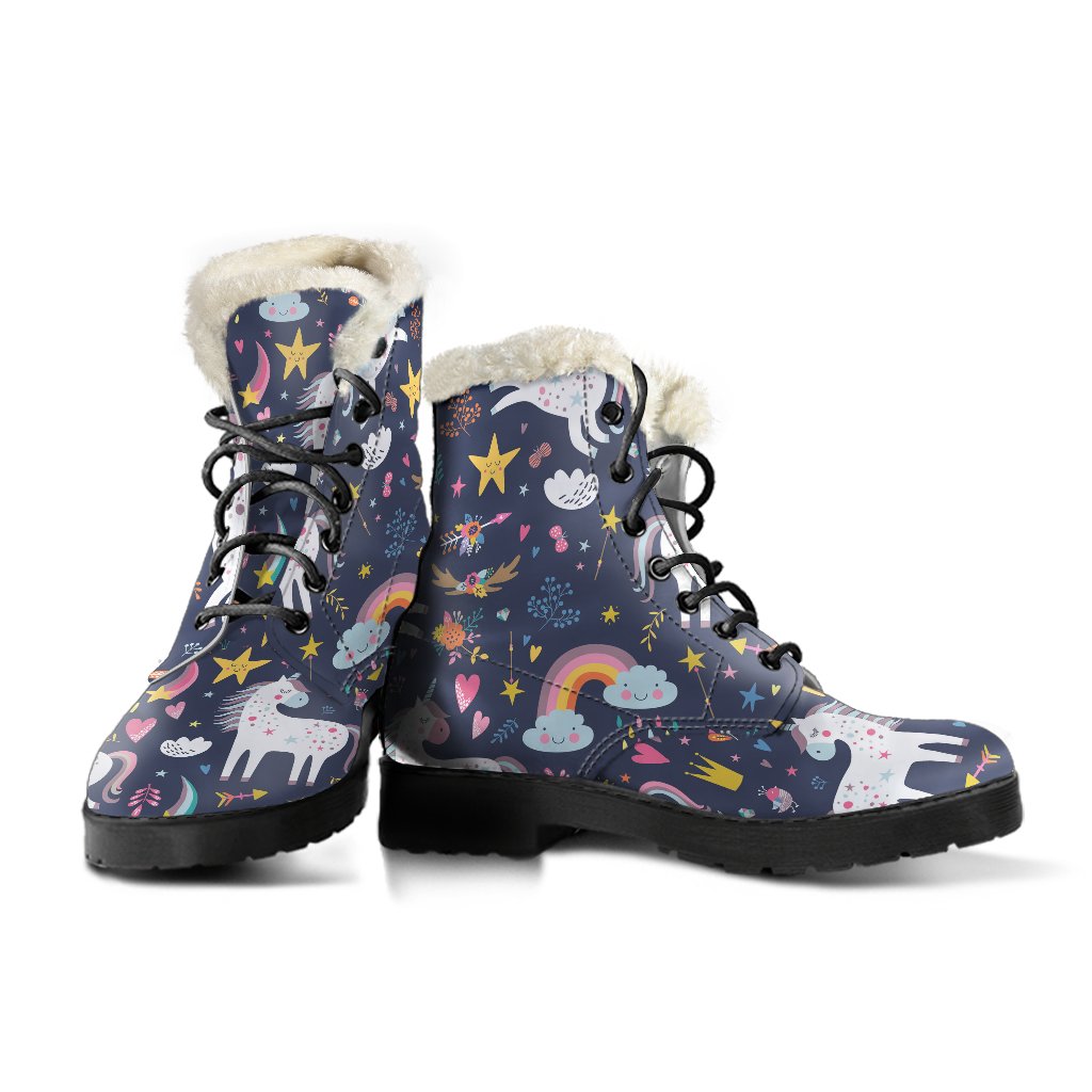 Stay Groovy with these Faux Fur Leather Hippie Boots! - 3