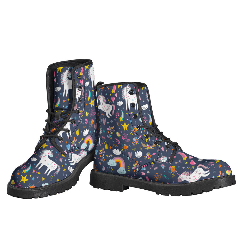 Unicorn Dream Lightweight Leather Boots for the Free-Spirited Hippie - 3