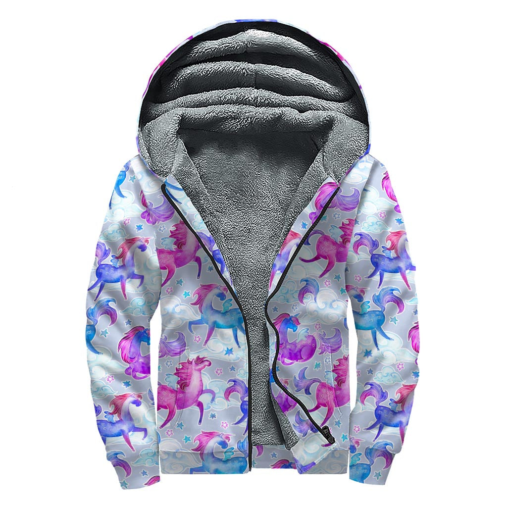 Peace, Love, and Coziness: Unicorn Paradise Sherpa Lined Hoodie for the Hippie at Heart - 1