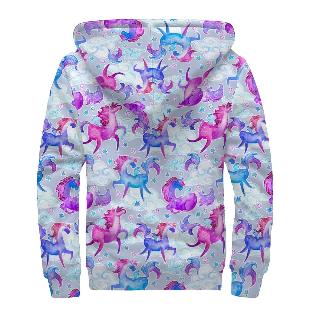 Peace, Love, and Coziness: Unicorn Paradise Sherpa Lined Hoodie for the Hippie at Heart - 2