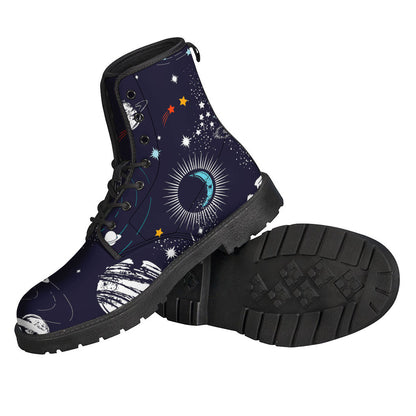 Galactic Vibes: Leather Lightweight Boots for the Hippie Soul - 2