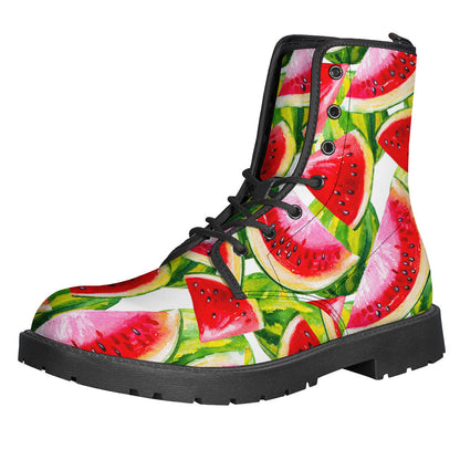 Watermelon Dreamin' Leather Lightweight Boots for the Modern Hippie - 1