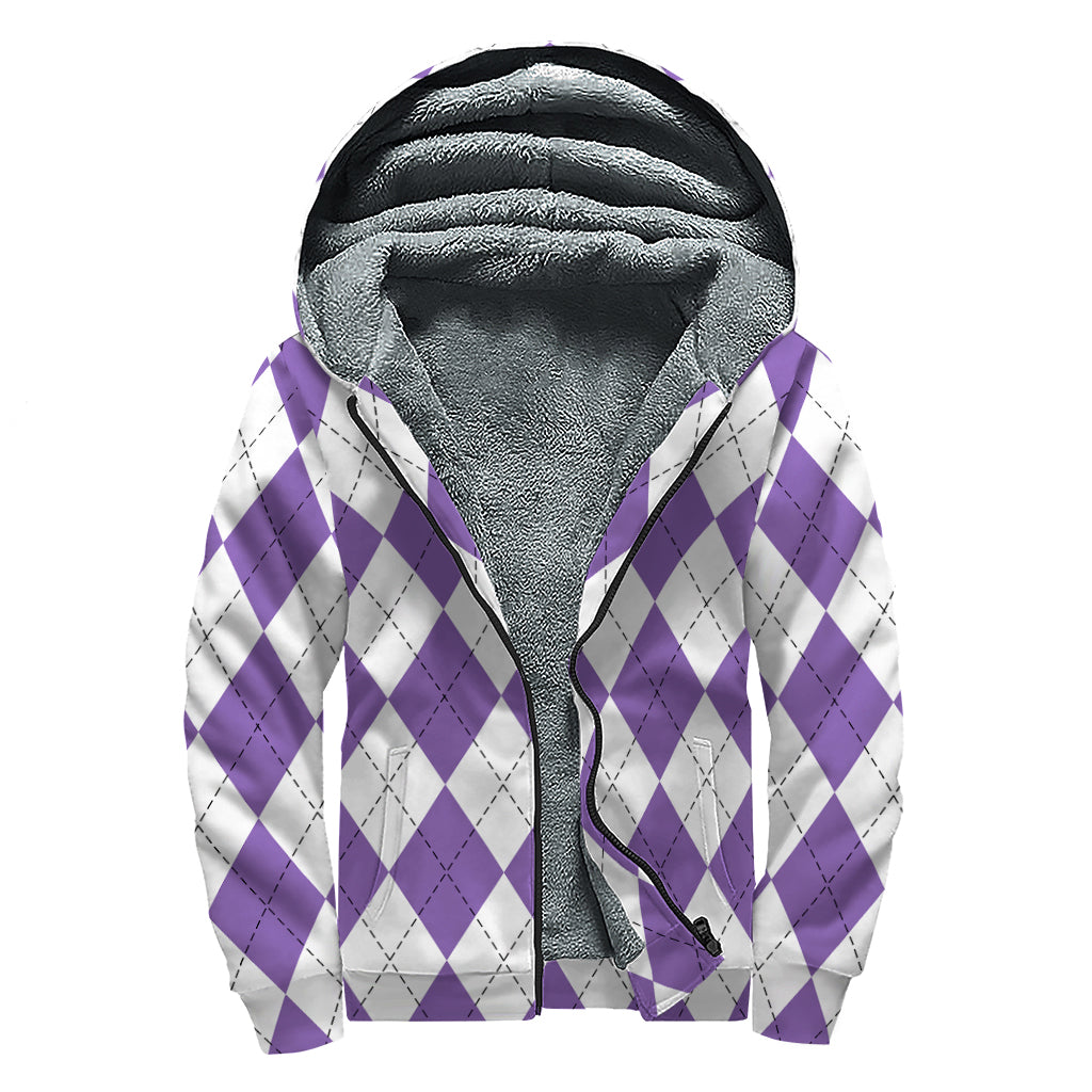 Purple Haze Hippie Sherpa Zip Up Hoodie - 1