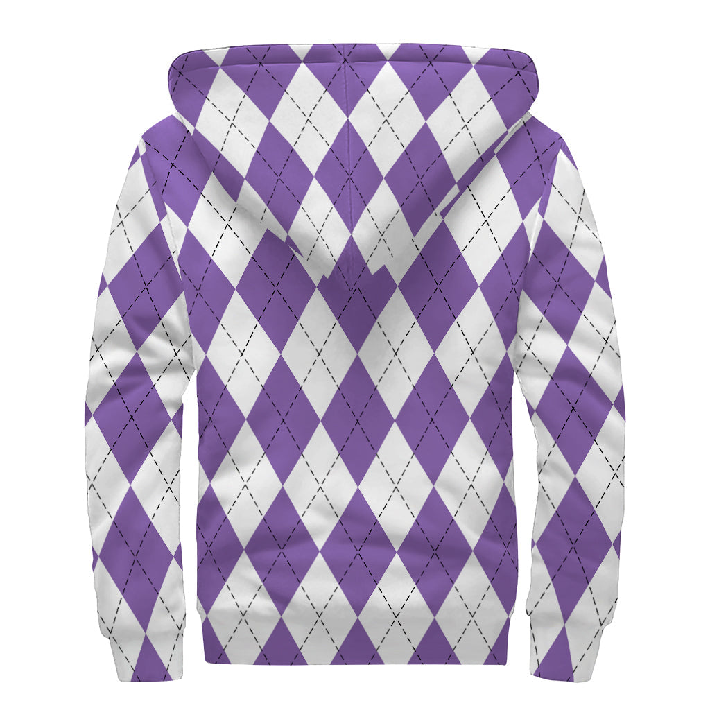 Purple Haze Hippie Sherpa Zip Up Hoodie - 2