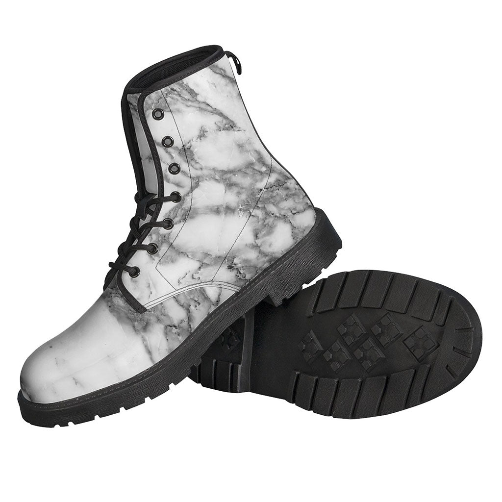 Marble Print Leather Boots for the Free-Spirited Hippie Soul - 2