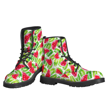 Watermelon Dream: Stylish Leather Lightweight Boots for Hippies - 3