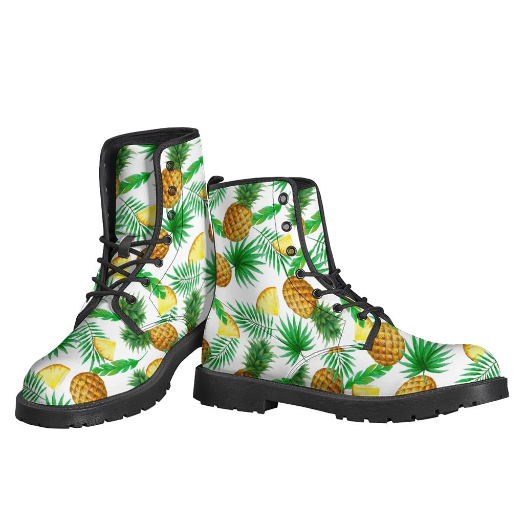 Groovy Pineapple Leather Boots for Hippie Souls - 3