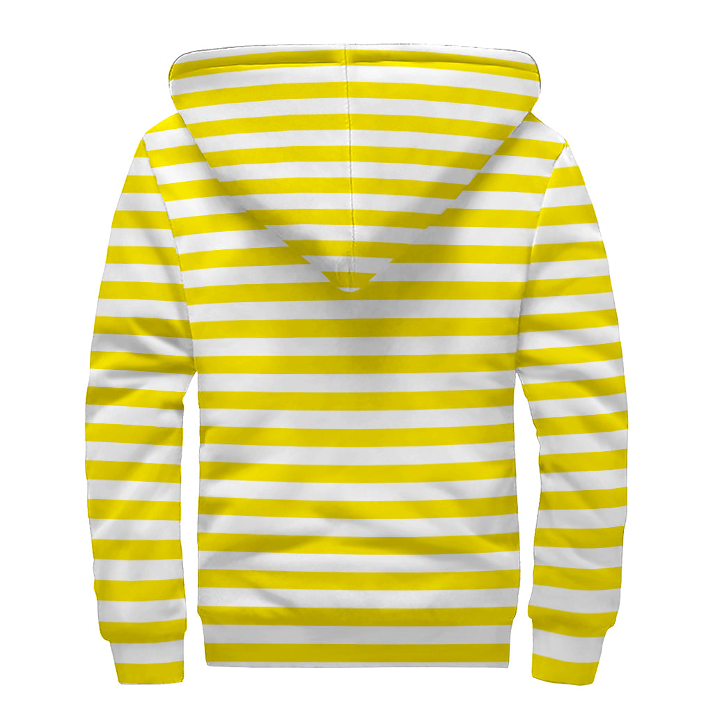 Sunny Stripes Sherpa: Embrace your Inner Hippie with this Cozy Hoodie! - 2