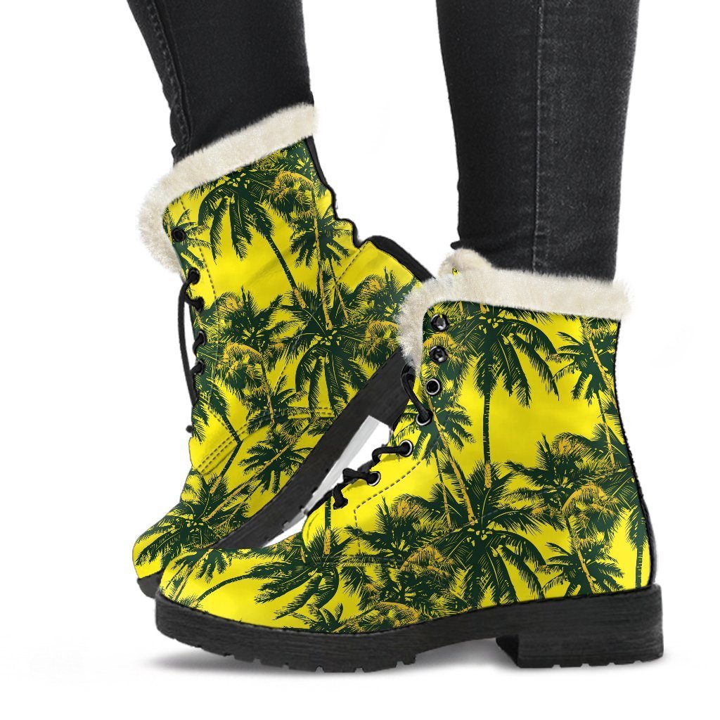 Groovy Faux Fur Leather Boots for the Free-Spirited Hippie - 1