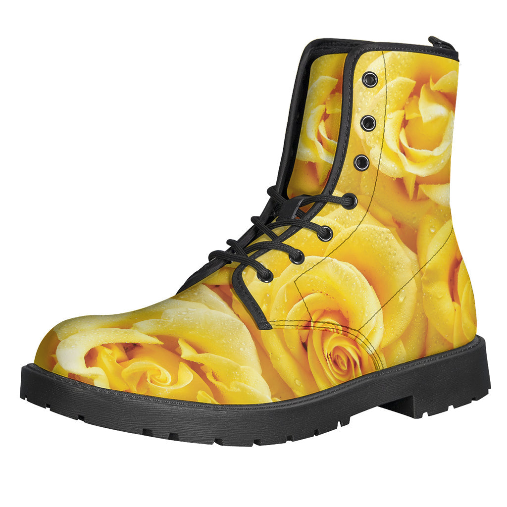 Sunflower Fields Forever Leather Lightweight Boots - 1