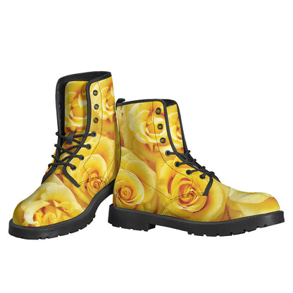 Sunflower Fields Forever Leather Lightweight Boots - 3